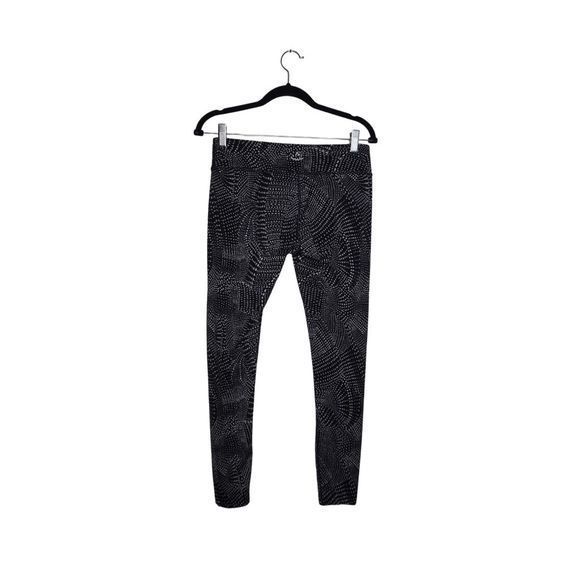 Beyond Yoga‎ Sz Small/Medium Legging Black Swirl Dot Stretch - Picture 2 of 4